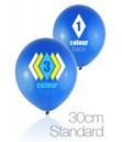 30cm Standard Custom Printed Balloon - 3 Ink Colours Front 1 Back
