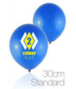 30cm Standard Custom Printed Balloon - 2 Ink Colours Front