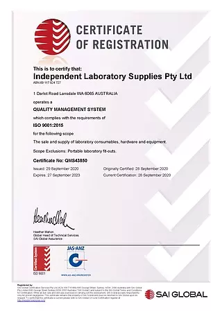 ILS is now ISO 9001 Certified.