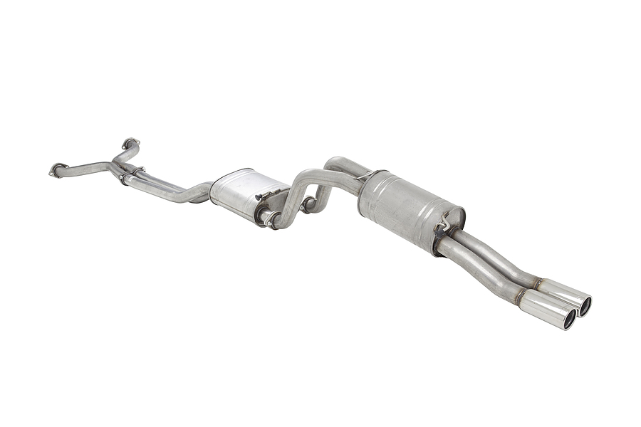XFORCE Ford Falcon XR8 BA-BF Ute Cat-Back Raw 409 Stainless Steel Twin 2.5" - Image 1