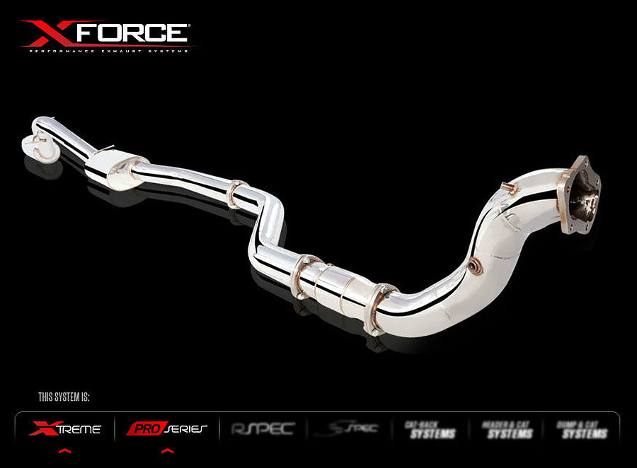Ford FG Falcon XR6 Ute Turbo  4' Dumpipe 4' Cat and 3.5' Center and Rear  409 Stainless Steel Turbo-Back System - Image 3