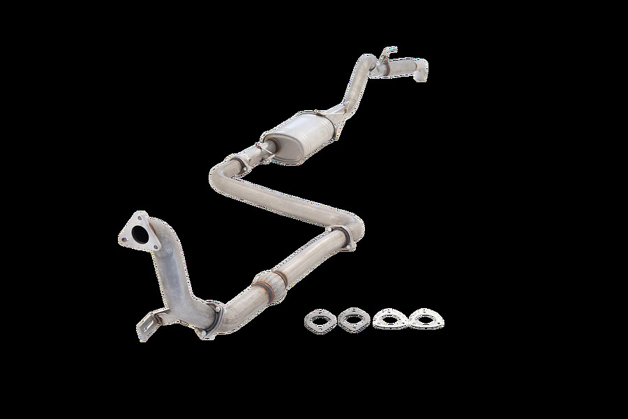 XFORCE Nissan Navara D40 2.5L TD  Manual 3 inch 409 Stainless Turbo Back System No Cat With Mils Steel Dump Pipe - Image 1