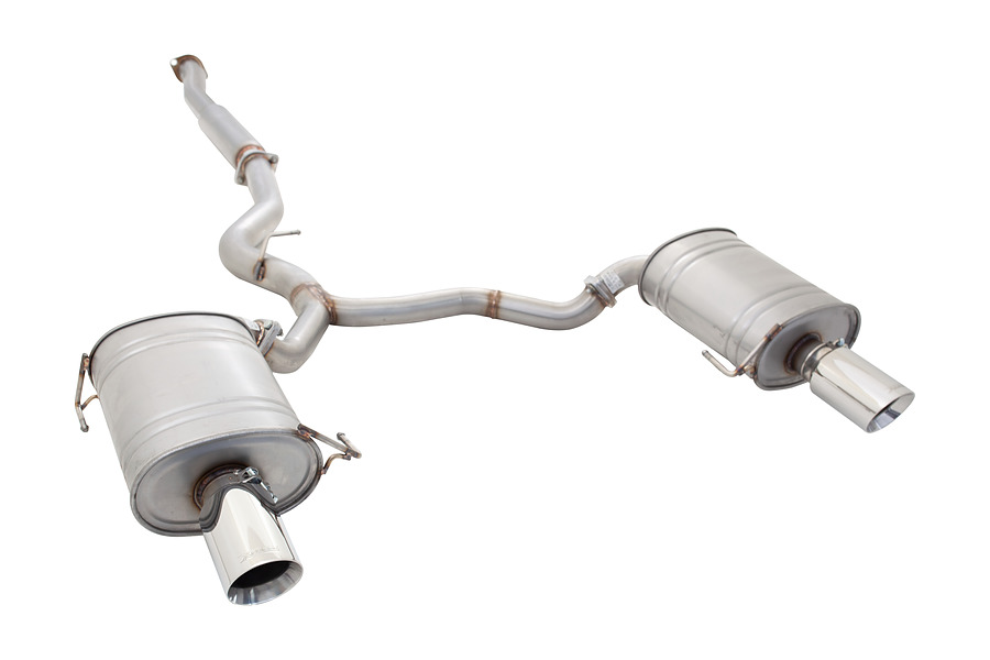 Subaru Liberty GT 2 Ltr 04~09 3' 409 Stainless Steel  cat-back with with stainless Loose Tips - Image 1