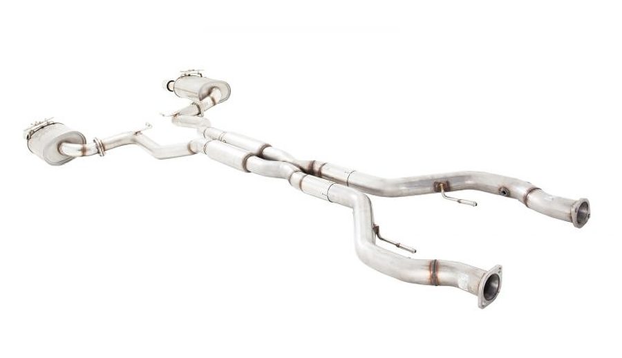 XFORCE Holden Commodore VE VF Ute Raw 409 Stainless Steel Cat-Back System With Twin 3" Piping - Image 1