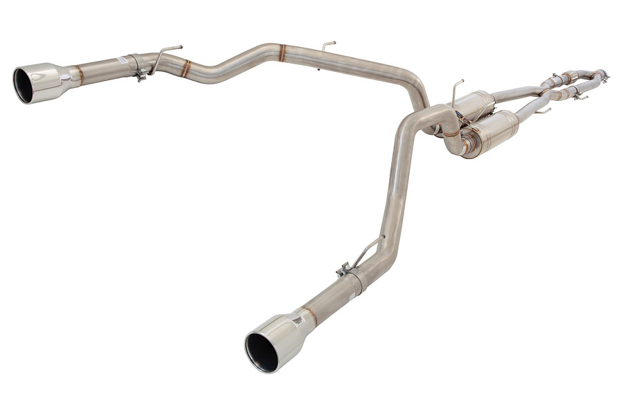 Dodge Ram 1500 5.7L Hemi 2016- Twin 2.5" to twin 3" Cat back system 304 stainless steel - Image 1