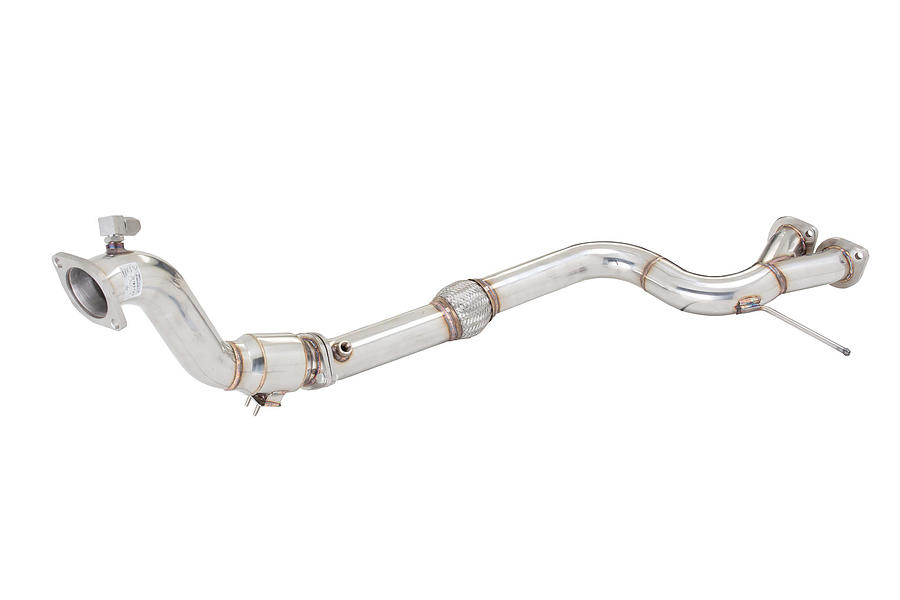 XFORCE Ford Mustang 2015 Eco-Boost 3.0" Dump pipe Metallic Cat and Y Piece to Dual System - Image 1