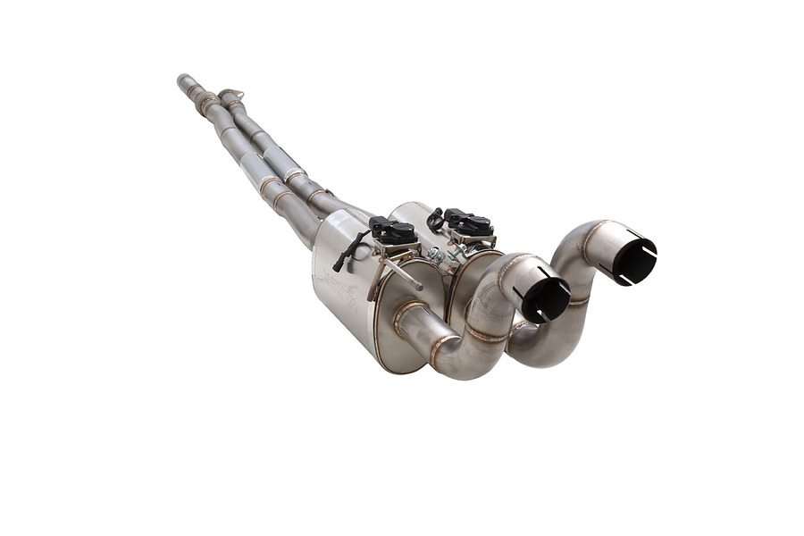 3" 304 Stainless Cat-Back Exhaust System with VAREX Muffler. System Designed to suit factory tailpipes - Image 1