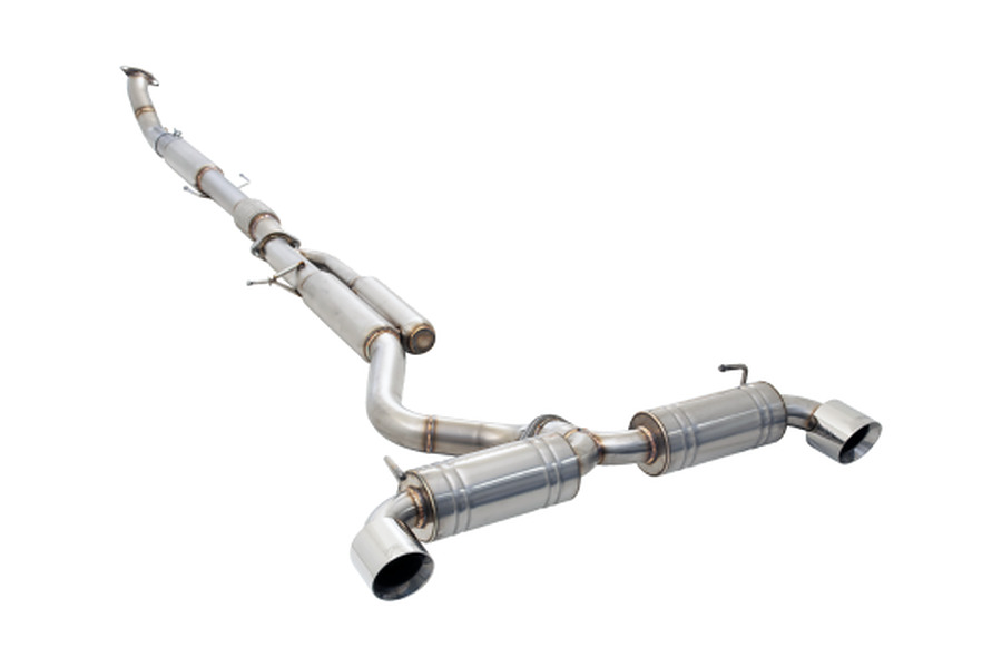 Stainless Steel 3" to Twin 3" Cat-Back Exhaust System - Image 1