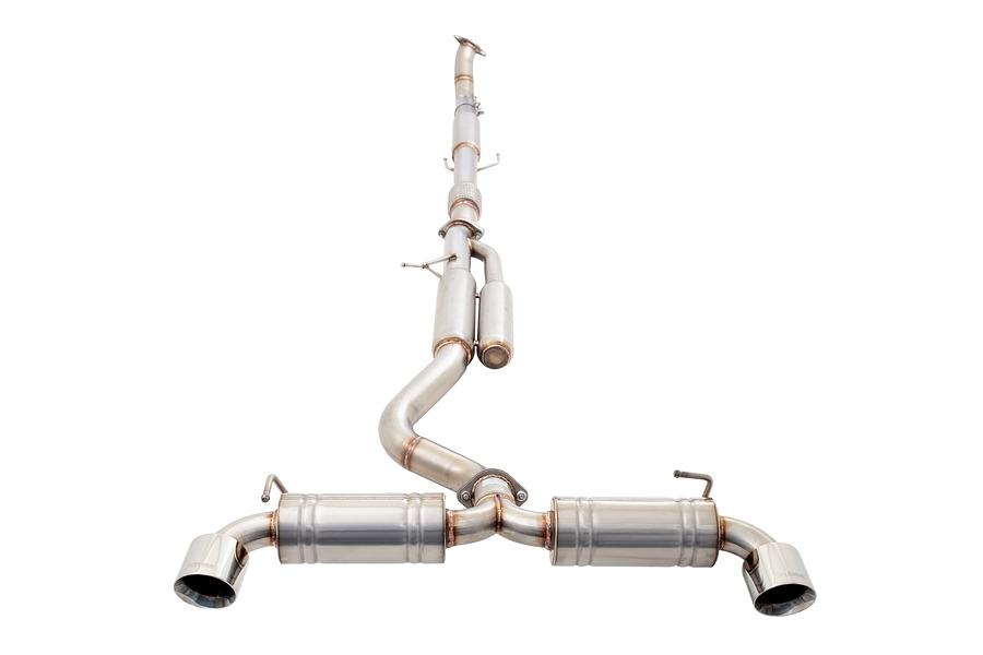 Stainless Steel 3" to Twin 3" Cat-Back Exhaust System - Image 2
