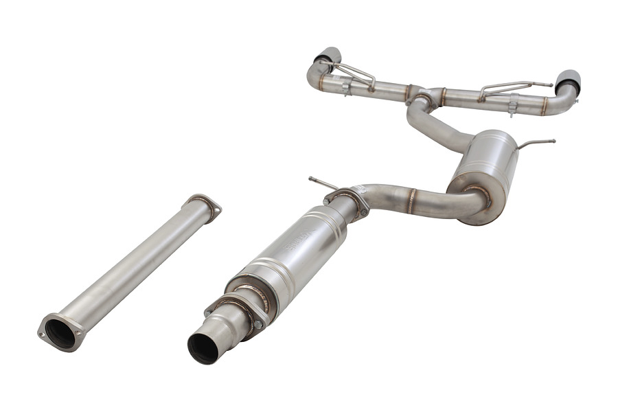 3" 304 Stainless Cat-Back Exhaust System and supplied with Resonator delete pipe - Image 4