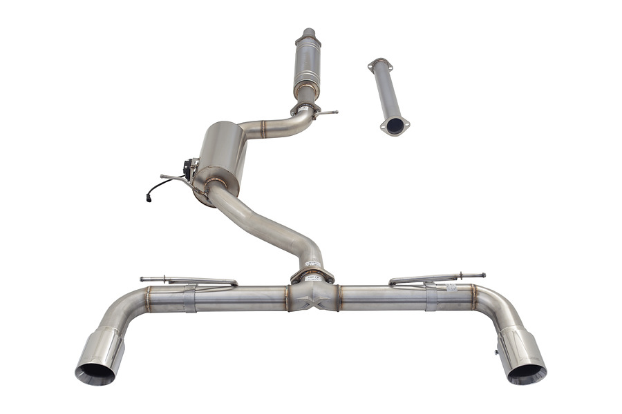 3" 304 Stainless Cat-Back Exhaust System with VAREX Muffler and supplied with Resonator delete pipe - Image 3