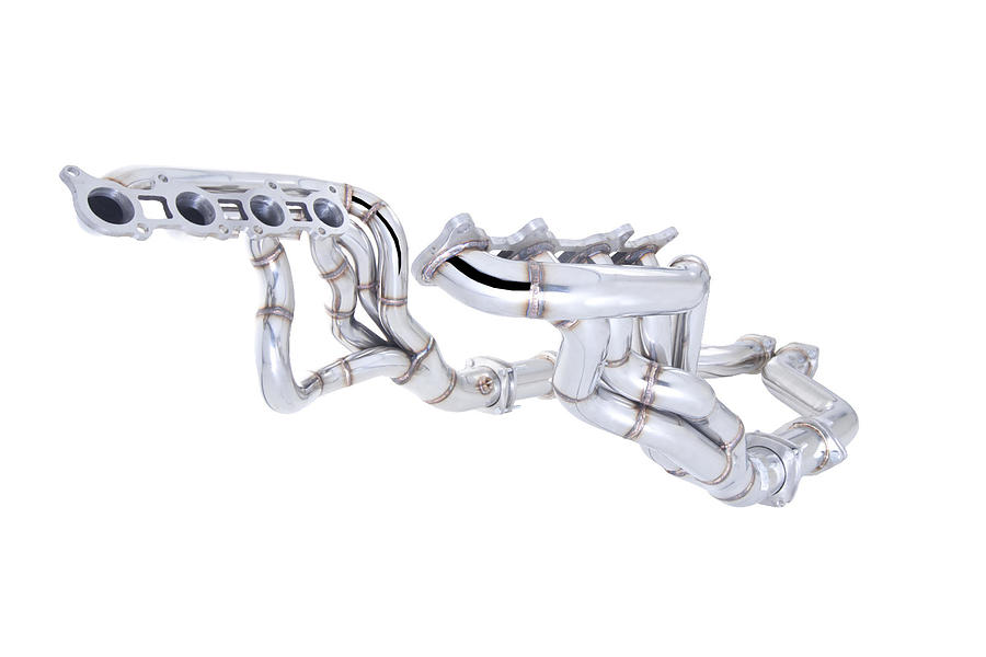 XFORCE Ford Mustang 2015 5ltr Headers Matt Finish Stainless With Metallic Cats and Connecting Pipe - Image 1