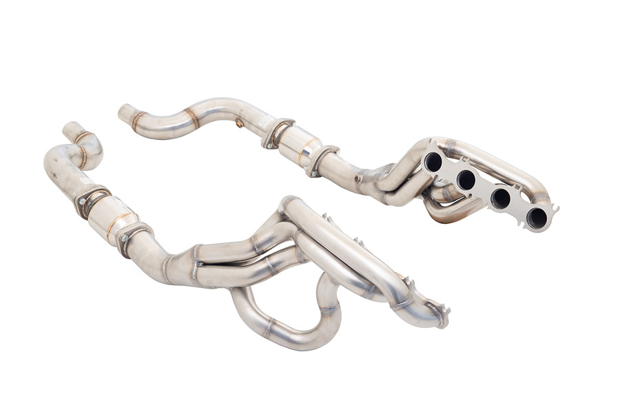 Ford Mustang 2018 5ltr Headers and Metallic cats Non Polished Stainless - Image 1