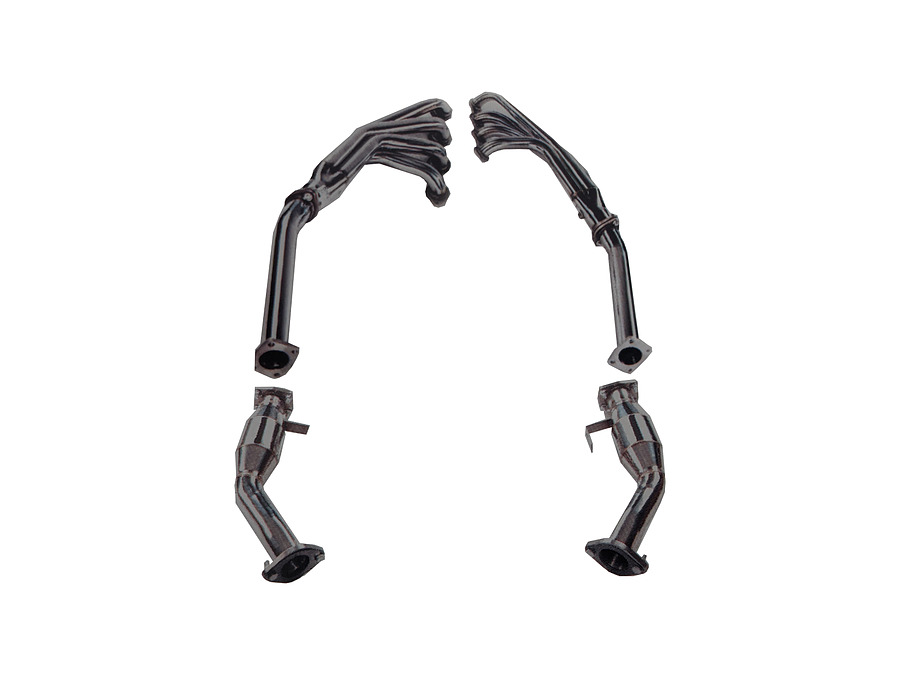 XFORCE Holden Commodore VT VX VY VZ SS V8 1.625" TRI-Y 2.5" Outlet Headers Stainless Steel With Metallic Cats - Image 1