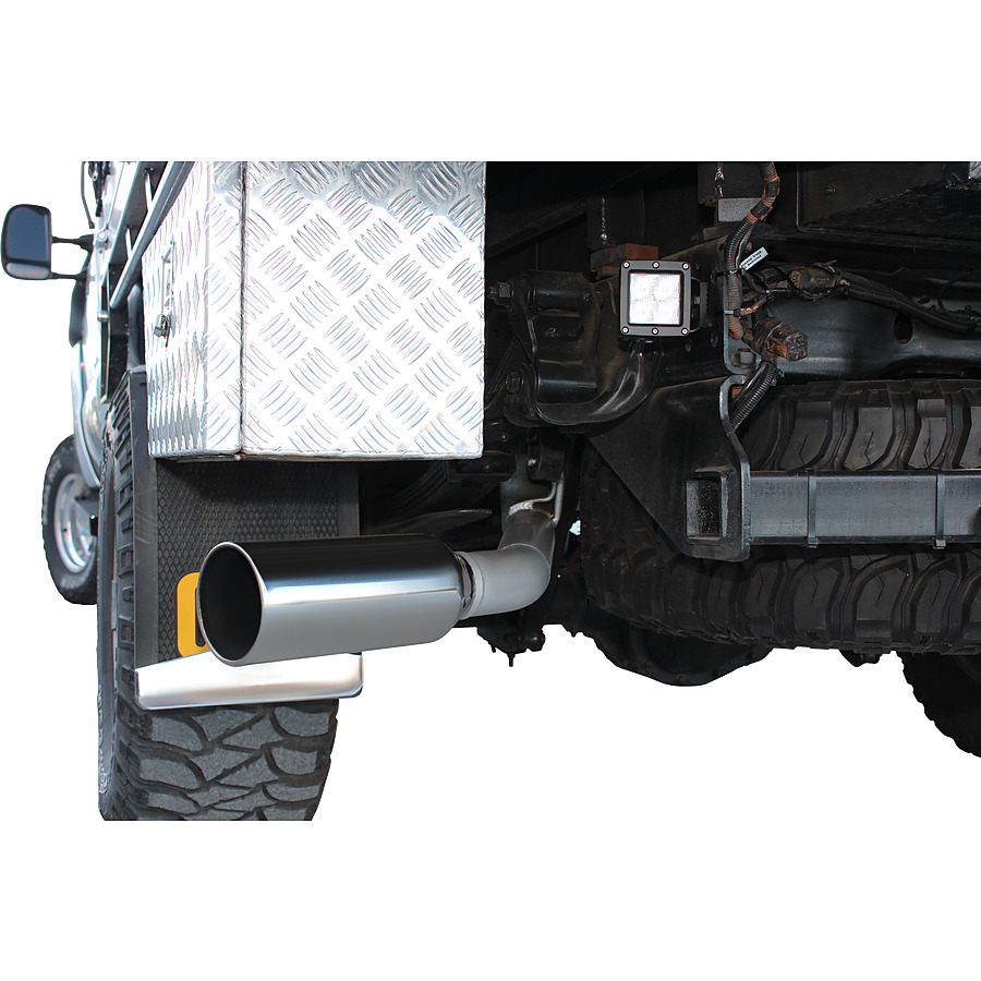 Manta Aluminised Steel 3.0" Dual-side-exit full-system (medium) for Ford F Truck F250 6.0 Litre V8 Turbo Diesel (long wheelbase) - Image 2