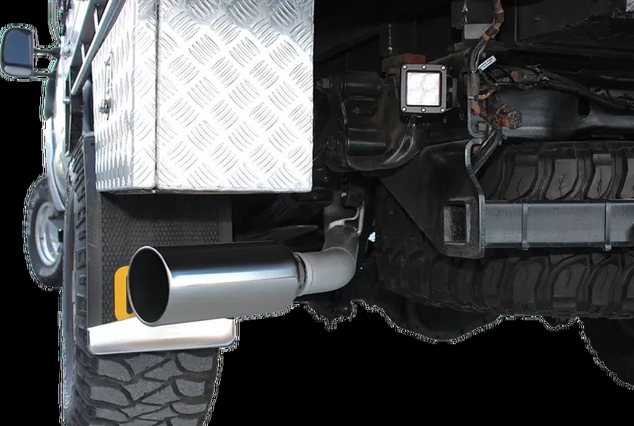 Manta Aluminised Steel 3.0" Dual-side-exit full-system (medium) for Ford F Truck F250 6.0 Litre V8 Turbo Diesel (long wheelbase) - Image 3