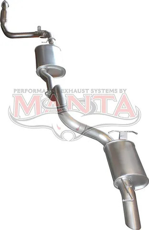 Manta Aluminised Steel 3.0" with cat-oe-style-exit full-system (quiet) for Ford Territory SZ 2.7 Litre V6 Turbo Diesel - Image 3