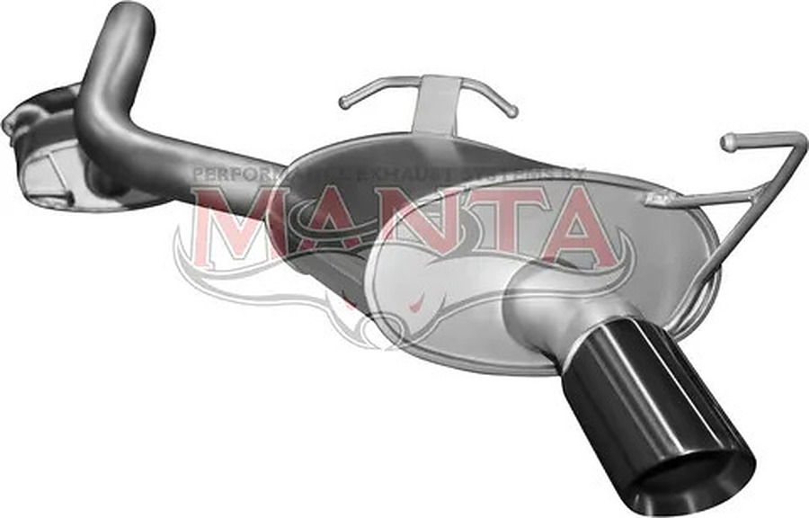 Manta Aluminised Steel 2.5" Single Full System With Extractors (quiet) for Ford Falcon BA, BF 4.0 Litre 6 Cylinder Sedan (XT, SR, Futura only, not XR6) - Image 3