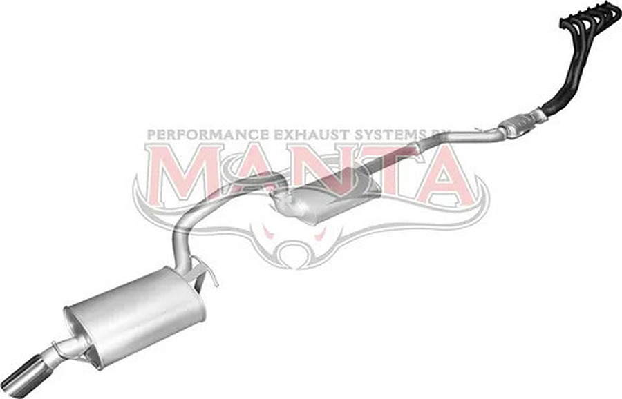 Manta Aluminised Steel 2.5" Single Full System With Extractors (quiet) for Ford Falcon BA, BF 4.0 Litre 6 Cylinder Sedan (XT, SR, Futura only, not XR6) - Image 4