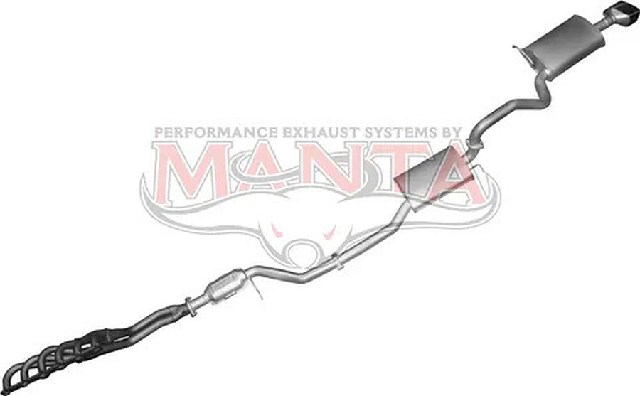 Manta Aluminised Steel 2.5" Single Full System With Extractors (quiet) for Ford Falcon BA, BF 4.0 Litre 6 Cylinder Sedan (XR6, non-turbo) - Image 2