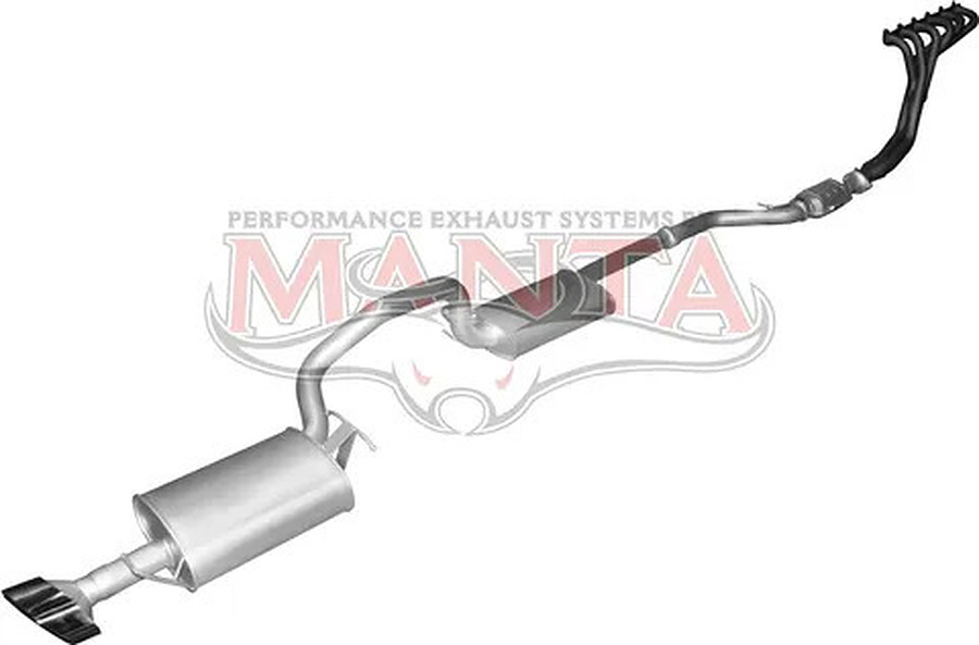 Manta Aluminised Steel 2.5" Single Full System With Extractors (quiet) for Ford Falcon BA, BF 4.0 Litre 6 Cylinder Sedan (XR6, non-turbo) - Image 4
