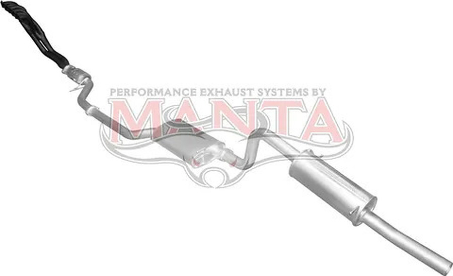 Manta Aluminised Steel 2.5" Single Full System With Extractors (quiet) for Ford Falcon BA, BF 4.0 Litre 6 Cylinder Ute (XT, XLS, RTV, 1 Ton - excluding XR6, LPG models) - Image 2