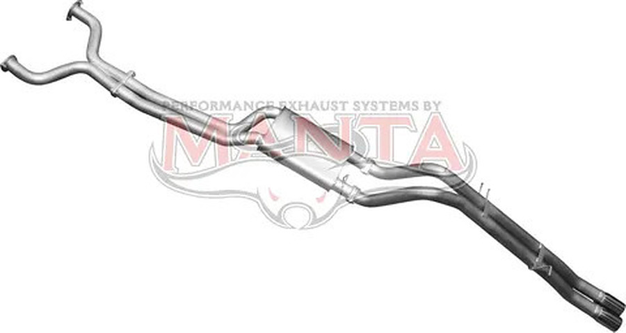 Manta Aluminised Steel 2.5" Single Cat-Back (quiet) for Ford Falcon BA, BF 5.4 Litre V8 RTV Ute - Image 1