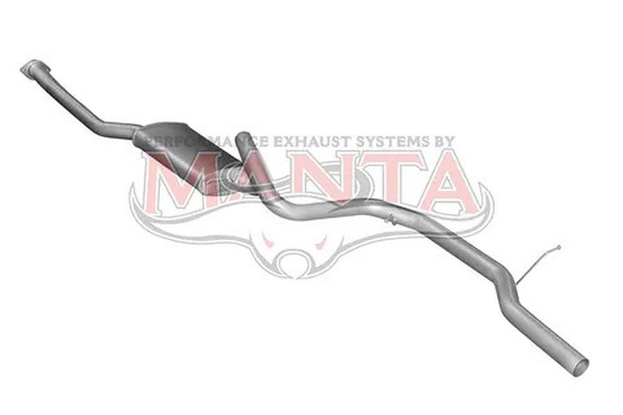 Manta Aluminised Steel 2.5" Single Cat-Back (medium) for Ford Fairlane and LTD NC, DC 5.0L V8 LWB Sedan - Image 1
