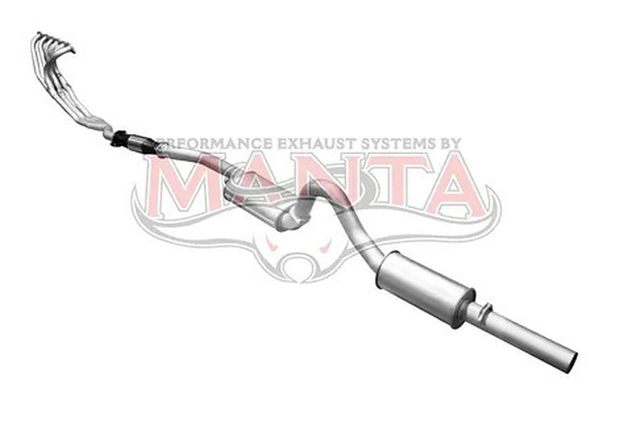 Manta Aluminised Steel 3.0" Single Full System With Extractors (quiet) for Holden Commodore VL 6 Cylinder 3.0L (non-turbo) Sedan - Image 2