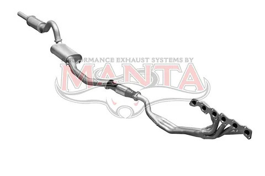 Manta Aluminised Steel 3.0" Single Full System With Extractors (quiet) for Holden Commodore VL 6 Cylinder 3.0L (non-turbo) Sedan - Image 1