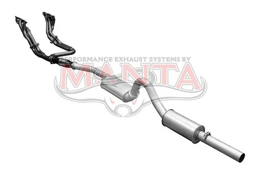 Manta Aluminised Steel 3.0" Single Full System With Extractors (quiet) for Holden Commodore VL V8 5.0L Sedan - Image 2