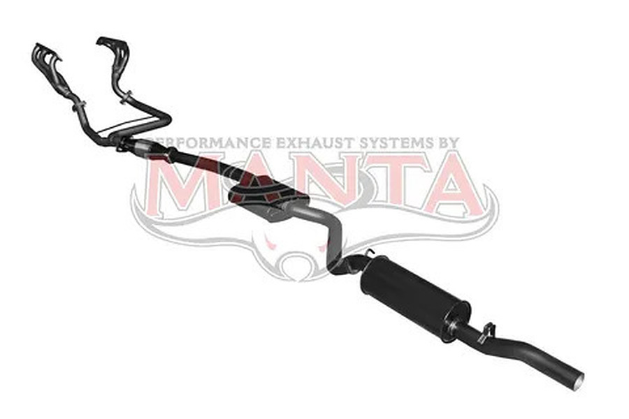 Manta Aluminised Steel 2.5" Single Full System With Extractors (quiet) for Holden Commodore VP, VR 3.8 Litre V6 Sedan, Independent Rear Suspension - Image 3