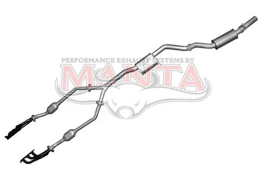 Manta Aluminised Steel 3.0" Single Full System With Extractors (quiet) for Holden Commodore VZ 3.6 Litre V6 Wagon and Ute - Image 1