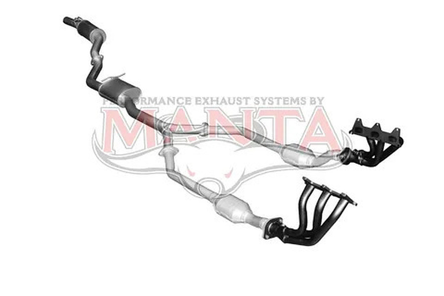 Manta Aluminised Steel 3.0" Single Full System With Extractors (quiet) for Holden Commodore VZ 3.6 Litre V6 Sedan - Image 1