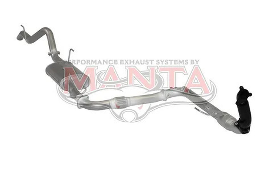 Manta Aluminised Steel 3.0" with cat-only full-system (medium) for Nissan Navara D40 2.5 Litre Turbo Diesel Automatic (with DPF) 2005 - March 2007 - Image 2
