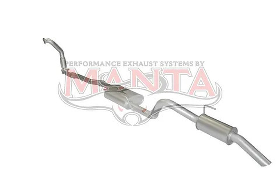 Manta Aluminised Steel 3.0" with Cat full-system (quiet) for Nissan Navara D40 3.0L V6 Turbo Diesel Automatic 2011 Onwards - Image 3