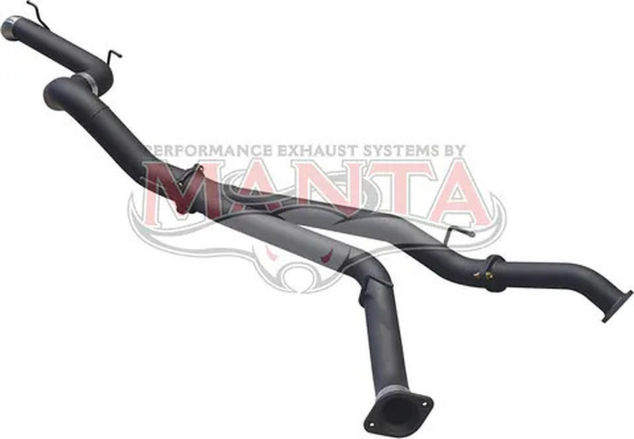 Manta Aluminised Steel 3.0" Dual-into-4.0" Single-extreme dpf-back (quiet) for Toyota Landcruiser VDJ200 4.5 Litre V8 Twin Turbo Diesel Wagon (with DPF) 2015 on - Image 4