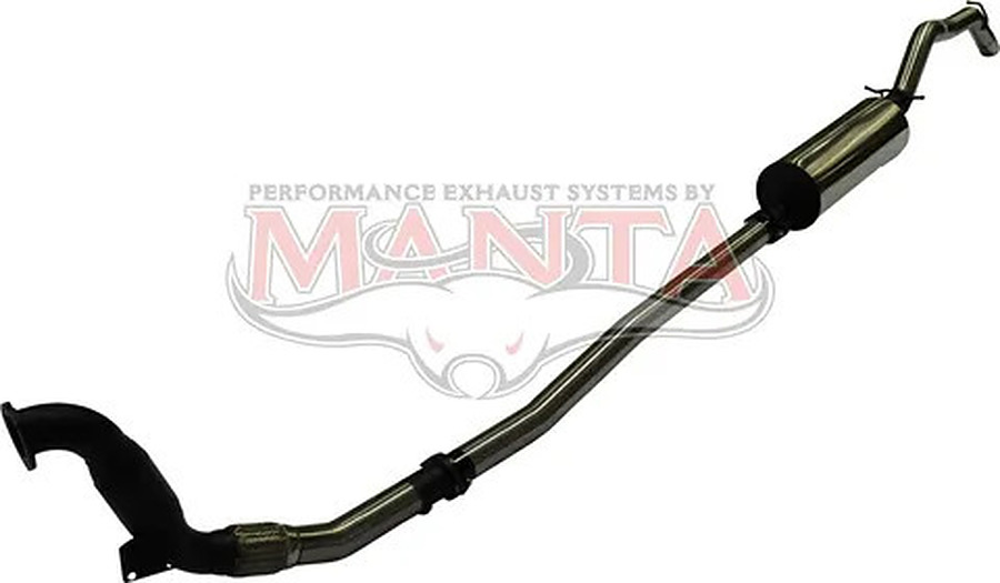 Manta Stainless Steel 3.0" with Cat full-system (quiet) for Ford Ranger PX Dual Cab 3.2 Litre CRD October 2011 - September 2016 - Image 1