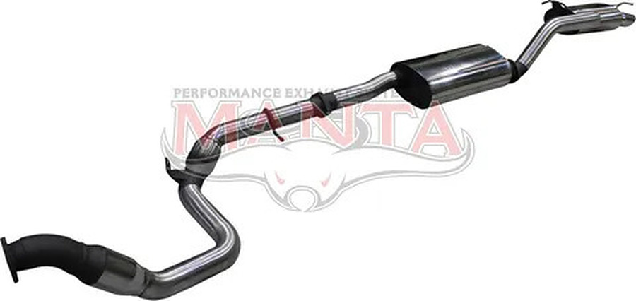Manta Stainless Steel 3.0" with cat-twin-tip-exit full-system (quiet) for Ford Territory SZ 2.7 Litre V6 Turbo Diesel - Image 2