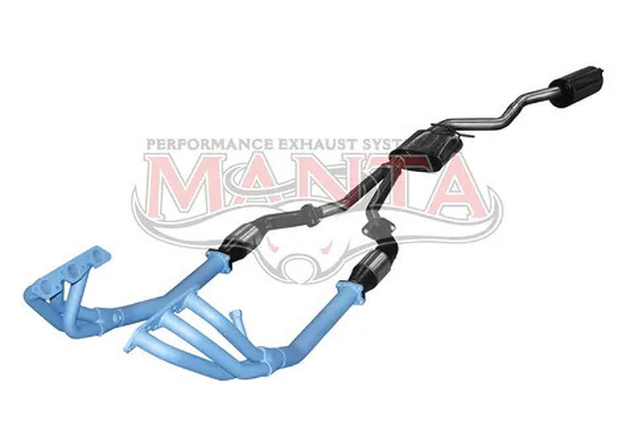 Manta Stainless Steel 2.5" Single Full System With Extractors in Mild Steel (quiet) for Holden Commodore VT, VU, VX, VY 3.8 Litre V6 Supercharged Sedan - Image 3