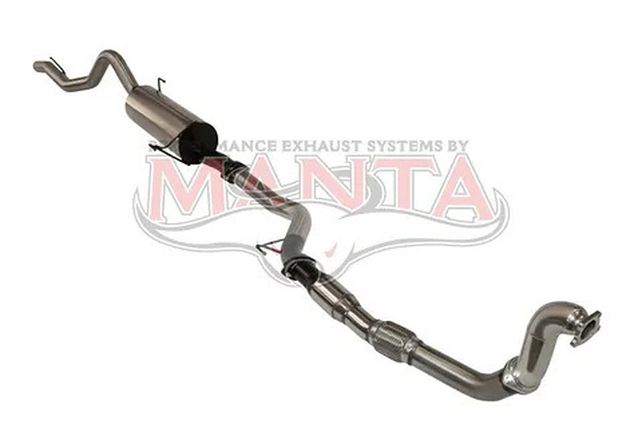 Manta Stainless Steel 3.0" with Cat full-system (quiet) for Isuzu D-MAX 3.0L 4JJ1TC (cab chassis, long wheelbase) July 2008 - July 2010 - Image 2