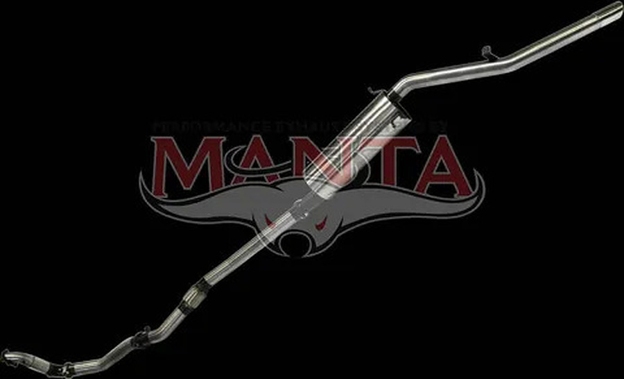 Manta Stainless Steel 3.0" without Cat full-system (medium) for Nissan Navara D22 3.0L Turbo Diesel 2002 - 2006 - Image 2
