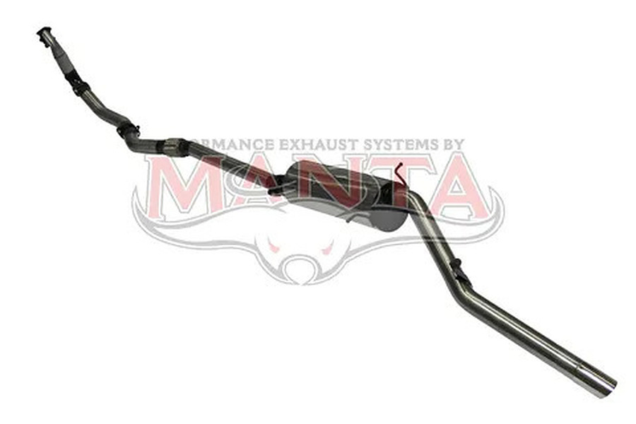 Manta Stainless Steel 3.0" without Cat full-system (medium) for Nissan Navara D22 3.0L Turbo Diesel 2002 - 2006 - Image 1