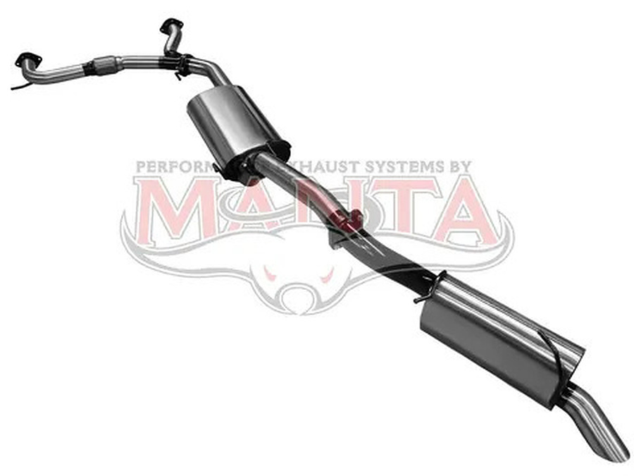 Manta Stainless Steel 3.0" Single Cat-Back (quiet) for Nissan Patrol Y62 5.6 Litre V8 Petrol Wagon - Image 5