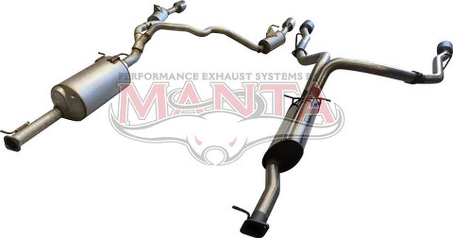 DT RAM1500 5.7L V8 3IN SINGLE INTO TWIN, FACTORY CAT BACK EXHAUST, WITH 5IN BLACK TIPS - Image 4