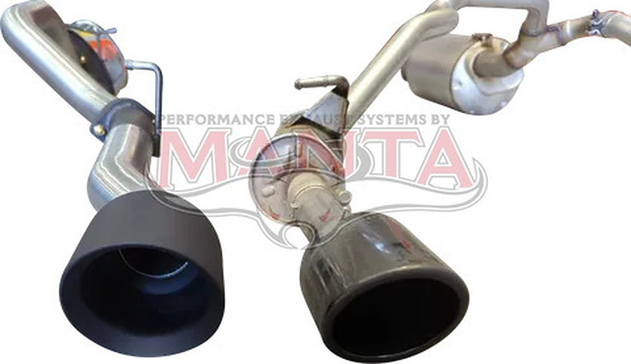 DT RAM1500 5.7L V8 3IN SINGLE INTO TWIN, FACTORY CAT BACK EXHAUST, WITH 5IN BLACK TIPS - Image 6