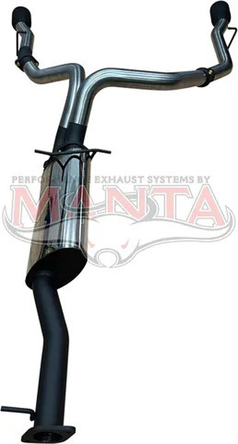 RAM 1500 DS 5.7L V8 3IN SINGLE INTO TWIN, FACTORY CAT BACK EXHAUST, WITH 5IN BLACK TIPS - Image 2