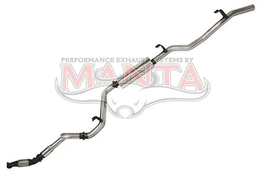 Manta Stainless Steel 3.0" with Cat full-system (quiet) for Toyota Landcruiser VDJ78 4.5 Litre V8 Turbo Diesel Troop Carrier 2007 - 2016 (without DPF) - Image 1