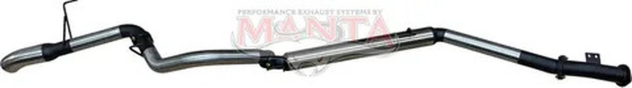 TOYOTA LANDCRUISER 300 SERIES V6 3IN DPF BACK SYSTEM WITH CHROME 4IN TIP, WITHOUT MUFFLERS - Image 4