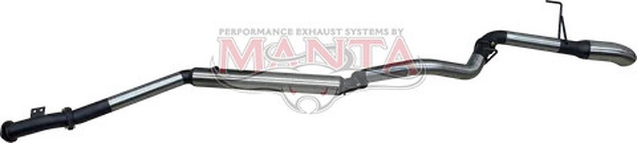 TOYOTA LANDCRUISER 300 SERIES V6 3IN DPF BACK SYSTEM WITH CHROME 4IN TIP, WITHOUT MUFFLERS - Image 1